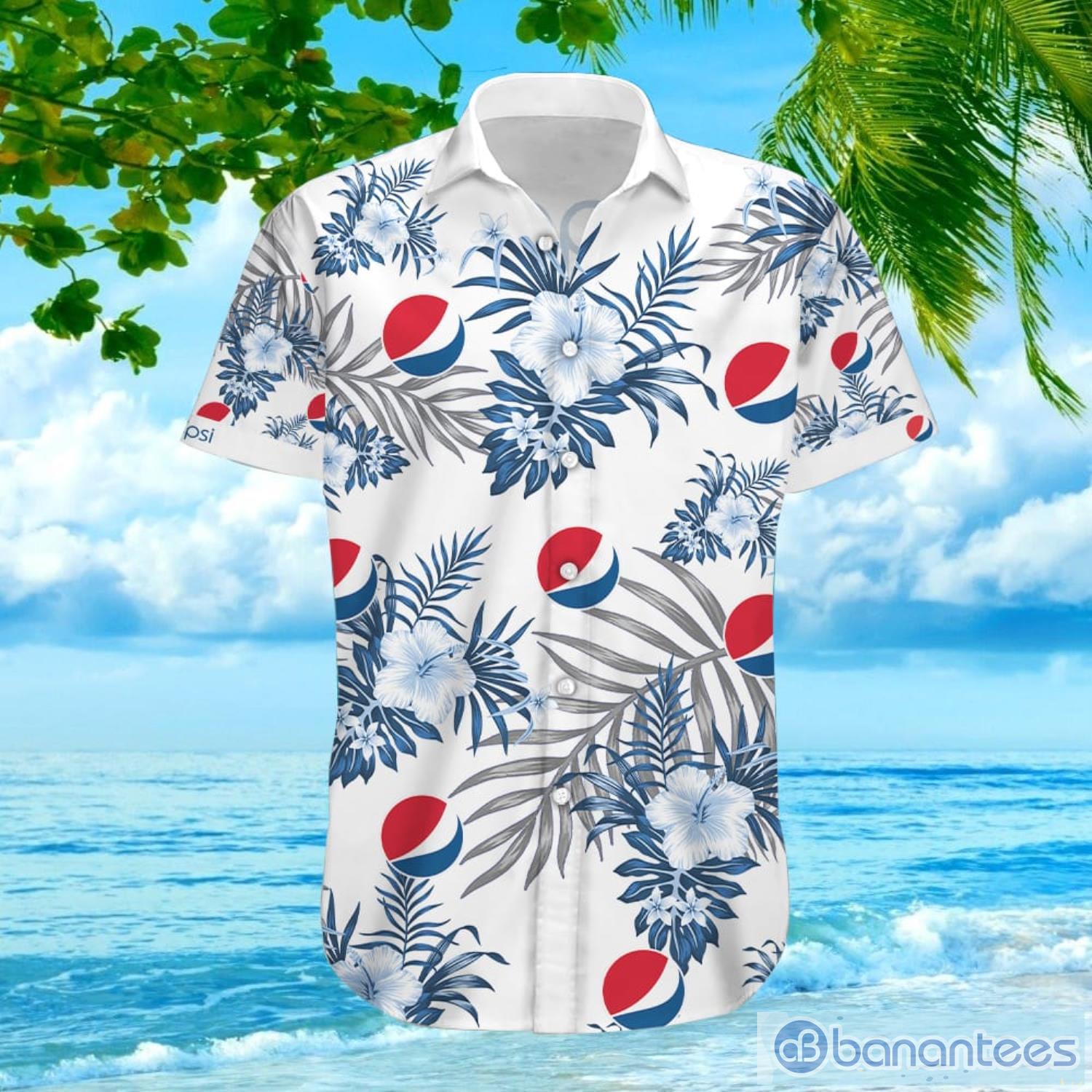 Pepsi Tropical Flower Hawaiian Shirt For Men And Women Product Photo 3