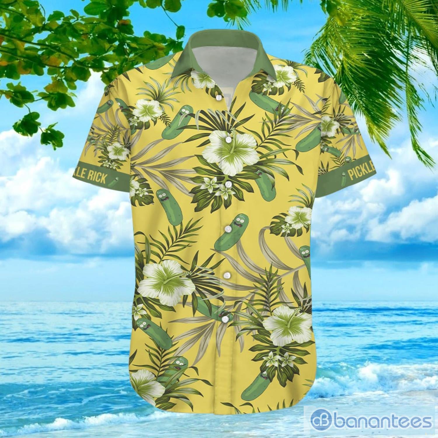 Pickle Rick Hawaiian Shirt For Men And Women Product Photo 2