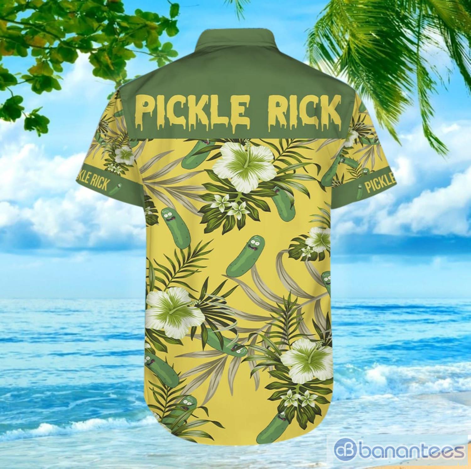 Pickle Rick Hawaiian Shirt For Men And Women Product Photo 3