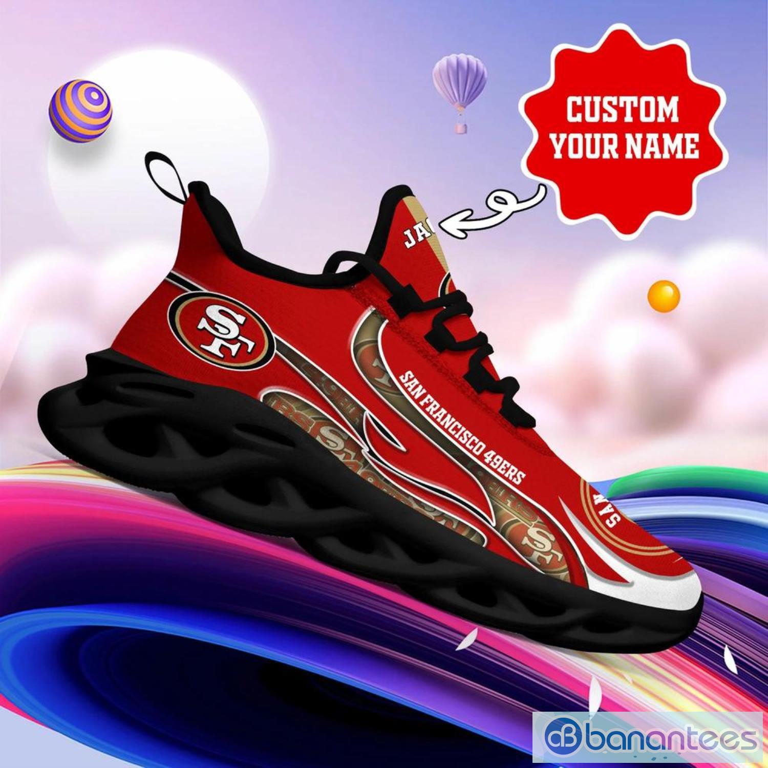 San Francisco 49Ers NFL Cool Max Soul Shoes Custom Name For Fans Product Photo 5
