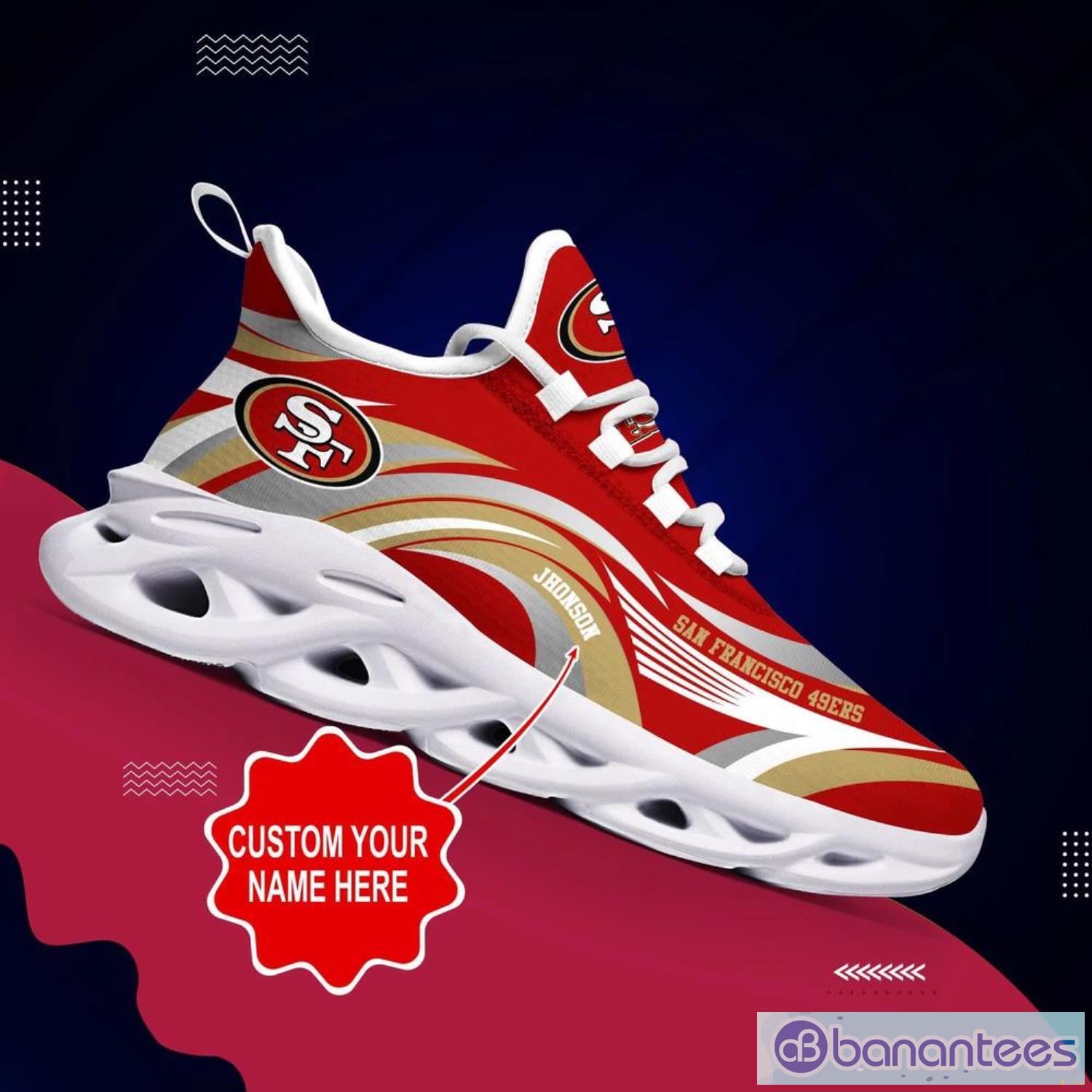 San Francisco 49ers Black Mix Red Max Soul Shoes