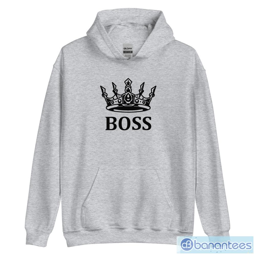 boss king and queen matching couple shirts 2 image BOSS King and Queen Matching Couple Shirts - Unisex Heavy Blend Hooded Sweatshirt