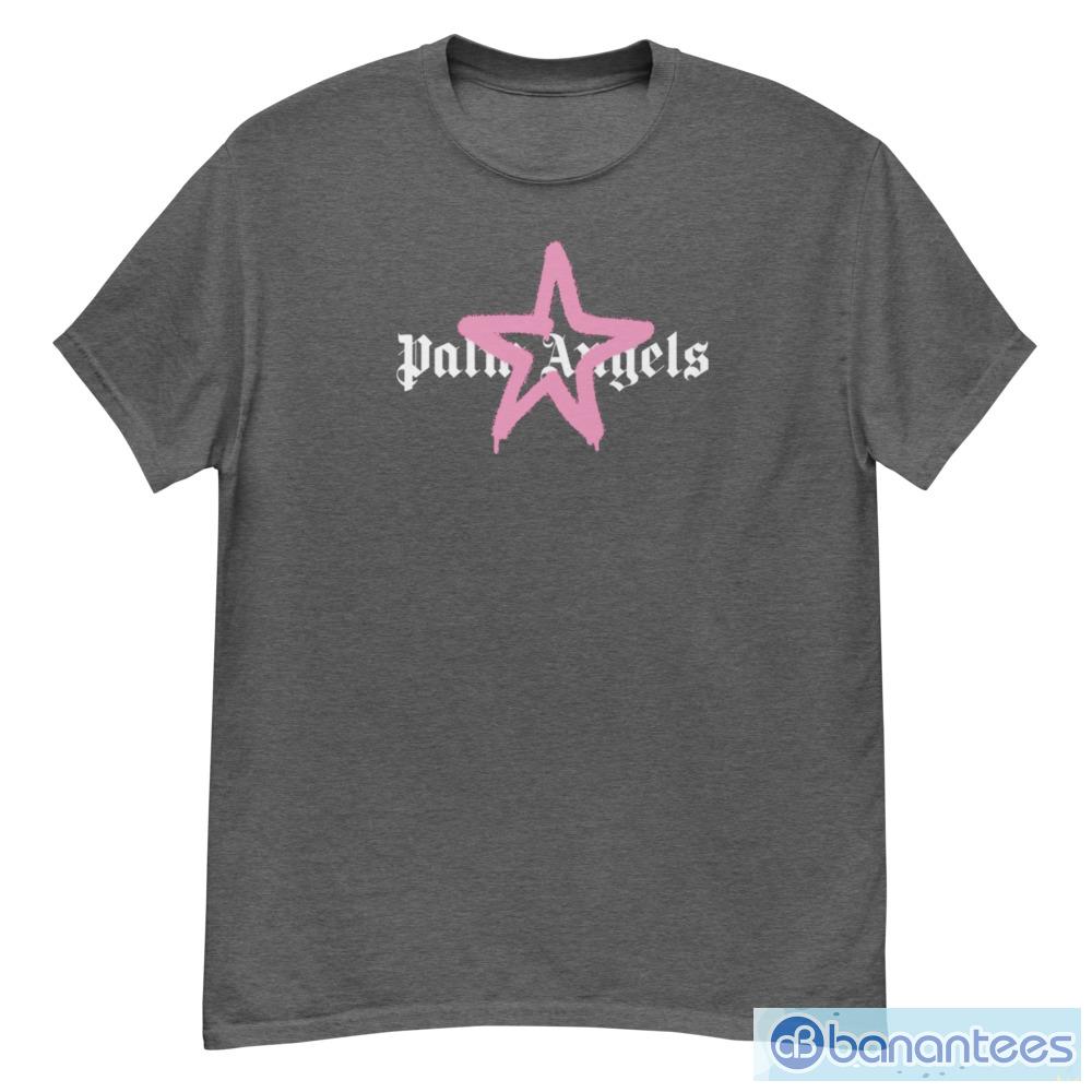 Palm Angels Pink Star Sprayed Unisex T Shirt 