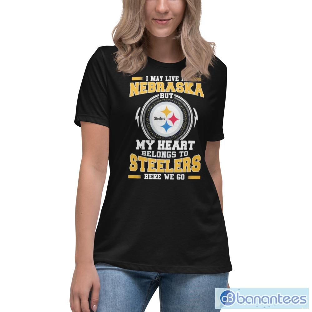 Pittsburgh Steelers Logo Heart Let's Go Steelers Shirt