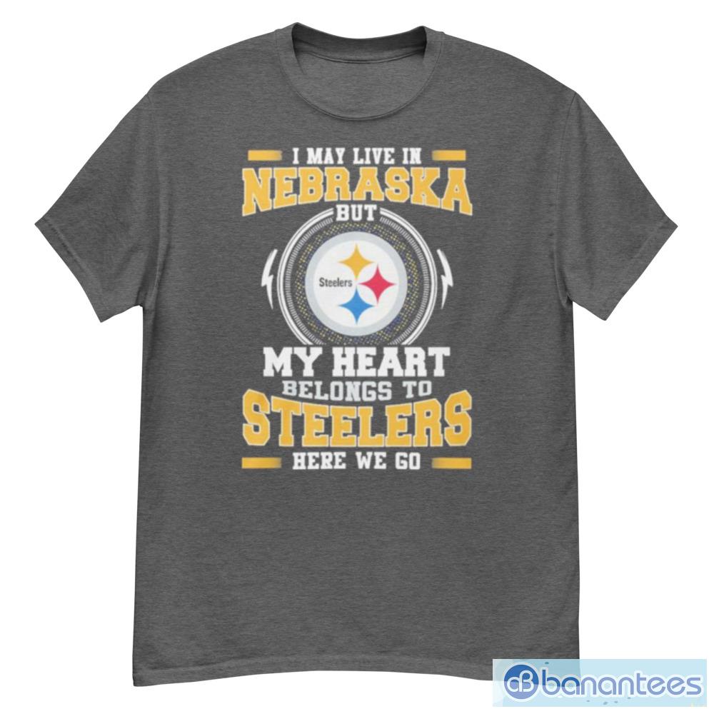 Pittsburgh Steelers Logo Heart Let's Go Steelers Shirt