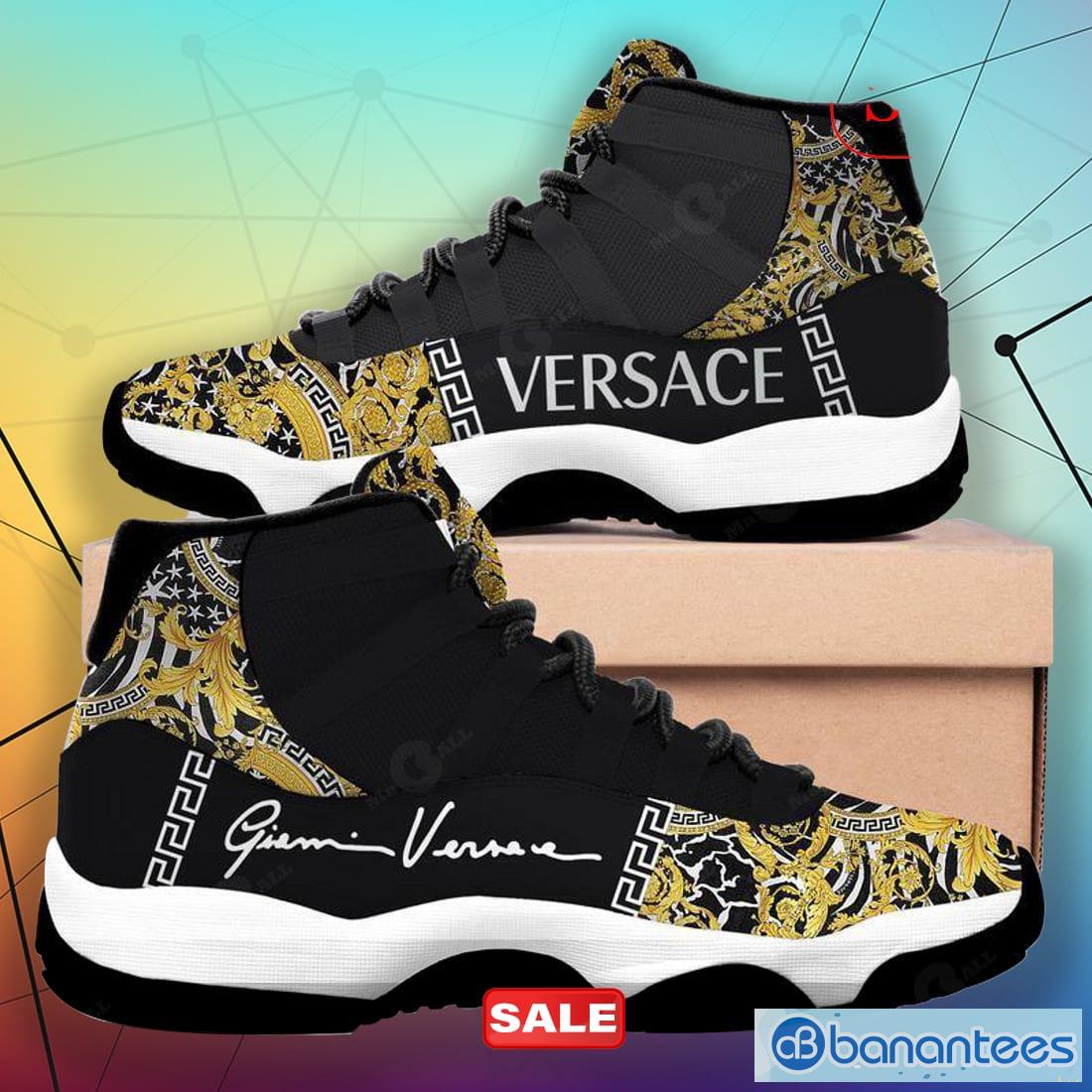 Versace Trigreca panelled cut-out sneakers - ShopStyle
