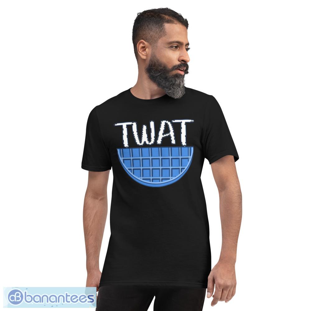 Blue Twat Waffle semicircle T-Shirt - Banantees