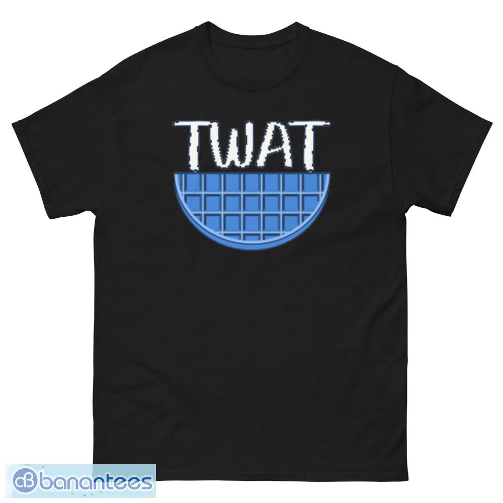 Blue Twat Waffle semicircle T-Shirt - Banantees