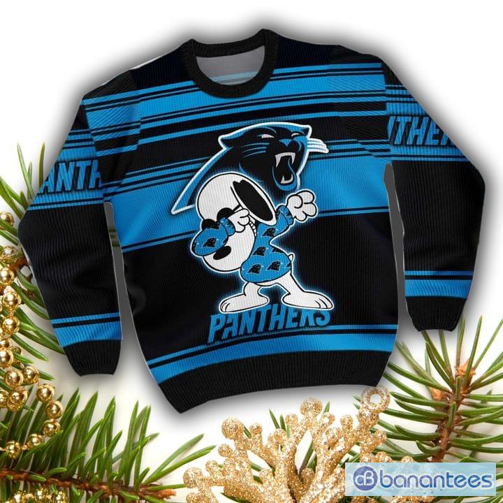 Women's Carolina Panthers Hoodie 3D Snoopy Christmas Carolina