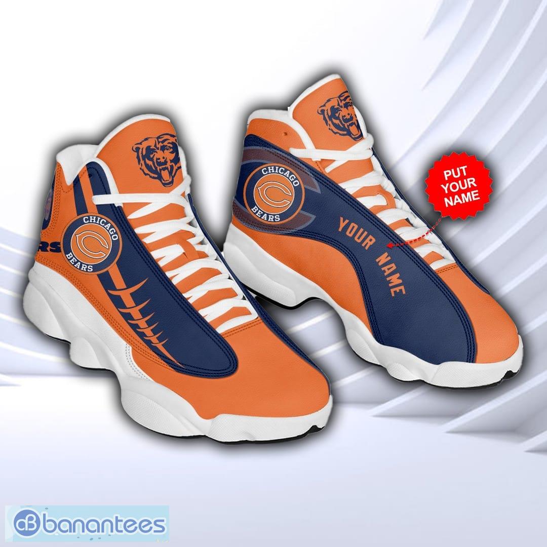 Chicago Bears Air Jordan 13 Custom Name Personalized Shoes Retro - Banantees