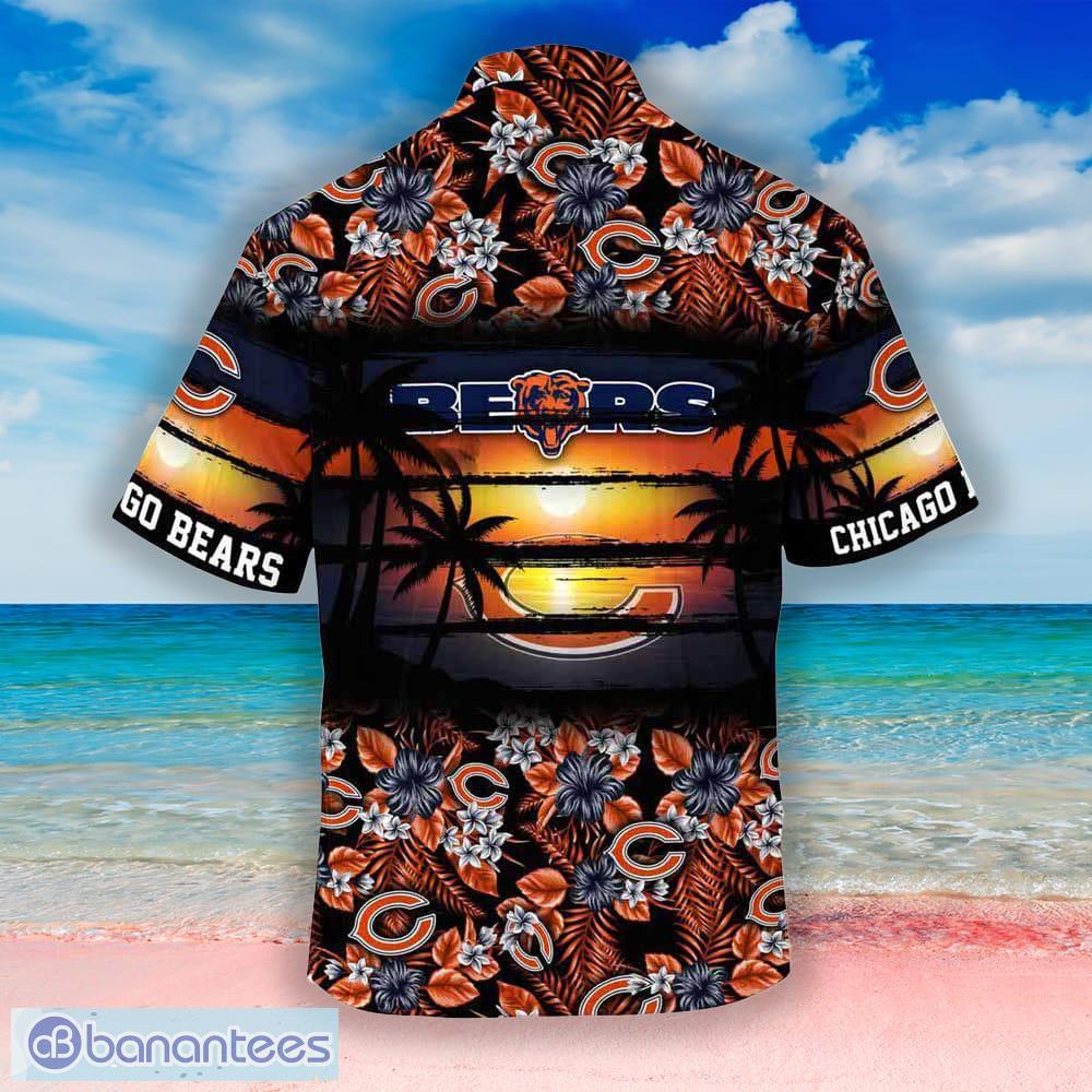 Chicago Bears Nfl Summer Beach New 3D Hawaiian Shirt Hibiscus Pattern For  Sports Fans - Banantees