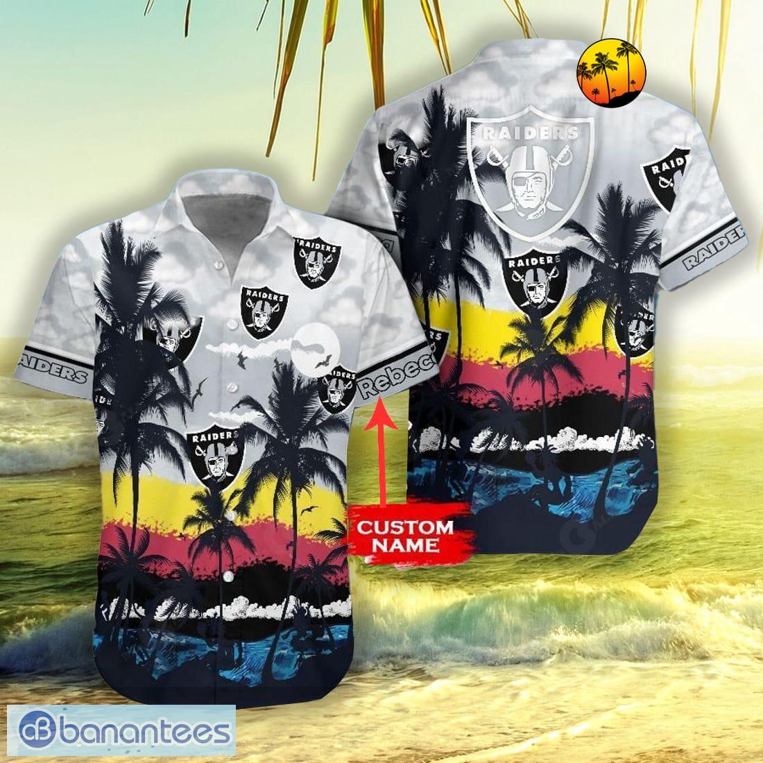 Las Vegas Raiders Tropical Flowers For Fans Hawaiian Shirt and Short -  Banantees