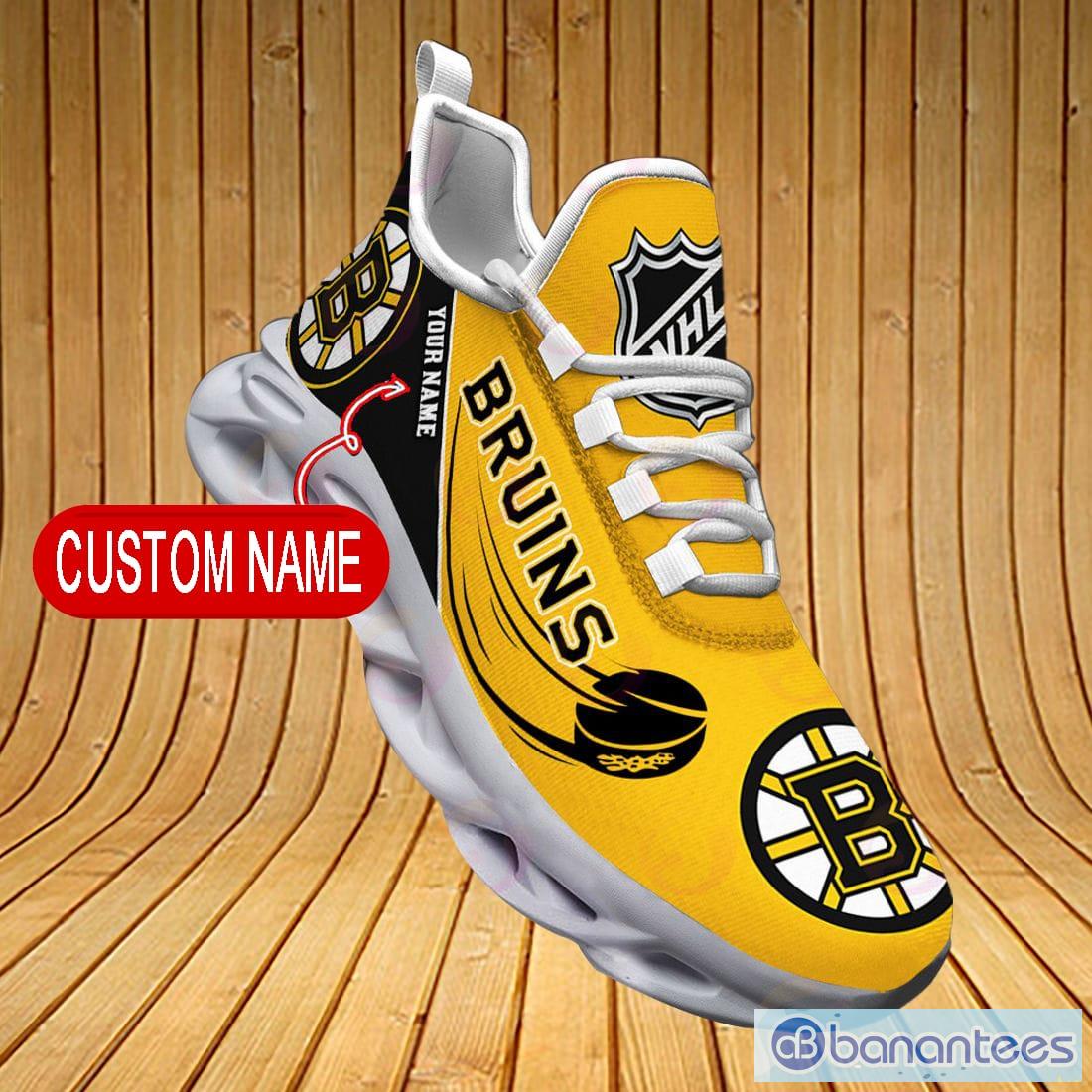 Boston Bruins Running Shoes NHL Max Soul Sneakers For Men And Women -  Banantees