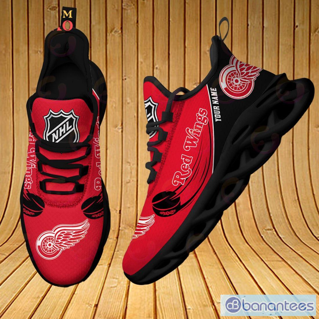 Detroit Red Wings Custom Name NHL Max Soul Shoes Gift For Fans Running  Sneaker - Banantees