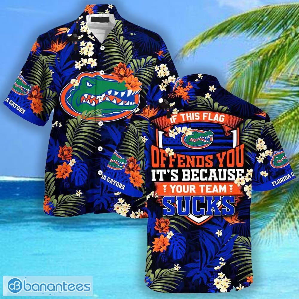 Gators Hawaiian Shirt Palm Leaf Pattern Florida Gators Gift