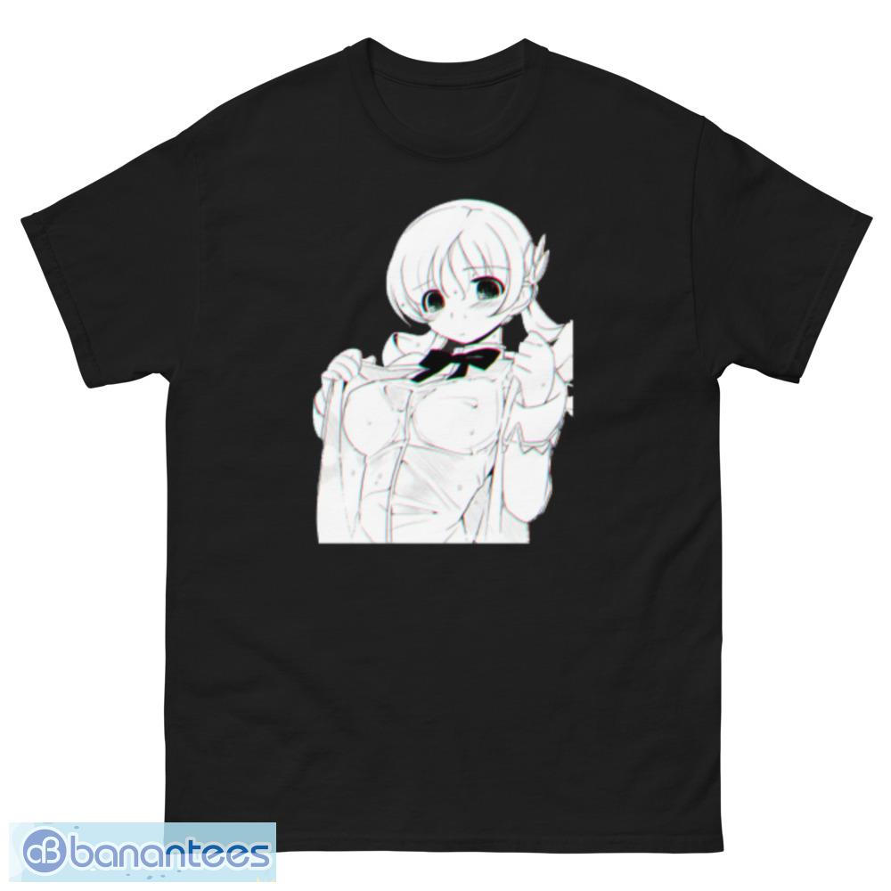 Free Wet Anime Girl Aesthetic Lewd Manga Baseball T Shirt - Banantees