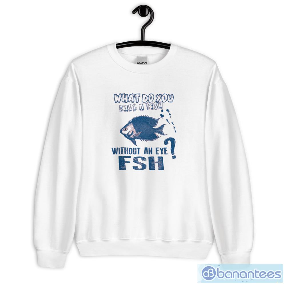 There are three fish sizes funny fishing mens t-shirt