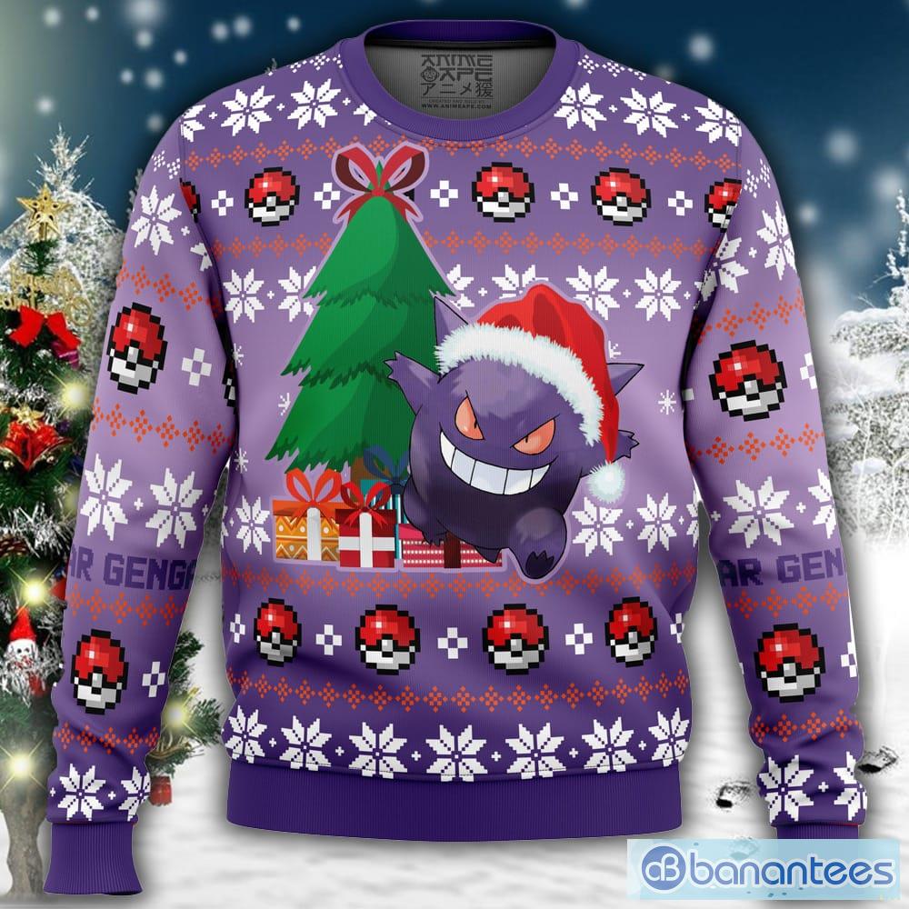 Gengar Pokemon Ugly Christmas Sweater For Men And Women Banantees