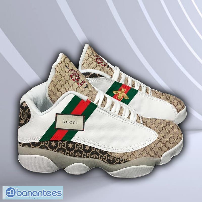 Gucci Bee And Tiger Air Jordan 13 Shoes New - Banantees