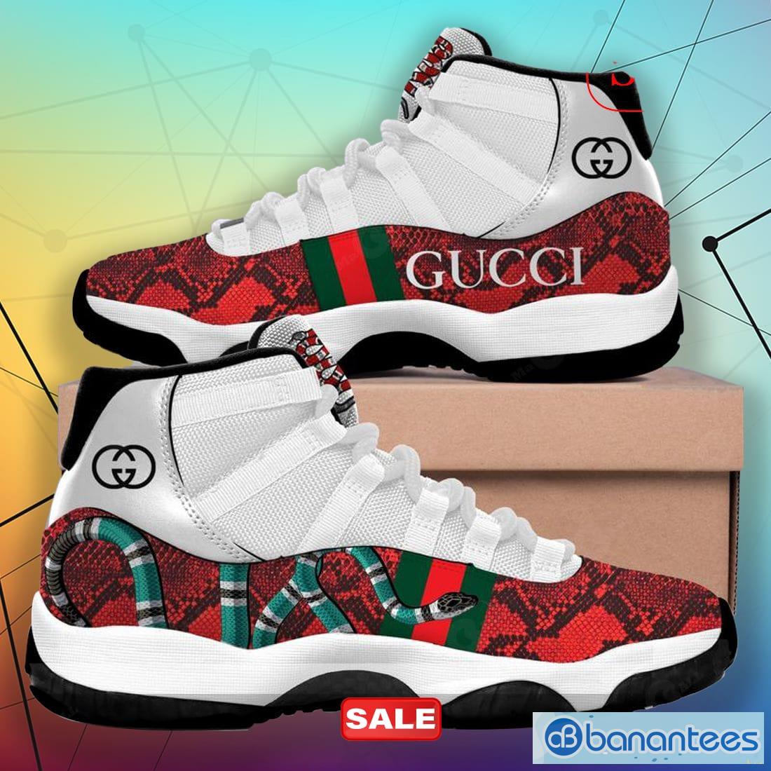 Gucci Brand Snake Jordan 11 Gucci Sneakers Gifts For Men Women Shoes Design -