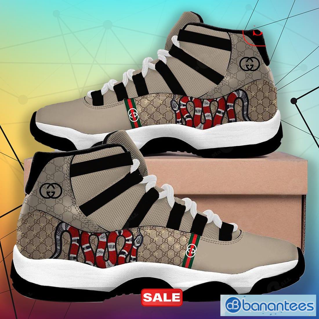 Gucci Snake Air Jordan 11 Shoes Gifts For Men Women Print Sneakers -  Banantees