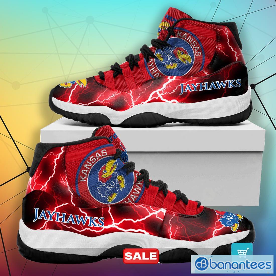 oplichter terwijl Heerlijk Kansas Jayhawks Custom Name Air Jordan 11 Shoes Gifts For NCAA Fans Sneakers  Personalized - Banantees