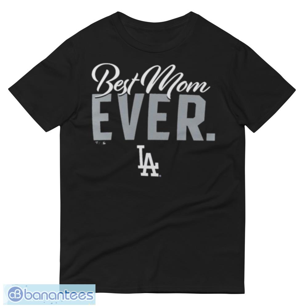 Los Angeles Dodgers 2023 Mother's Day Black T Shirt - Banantees