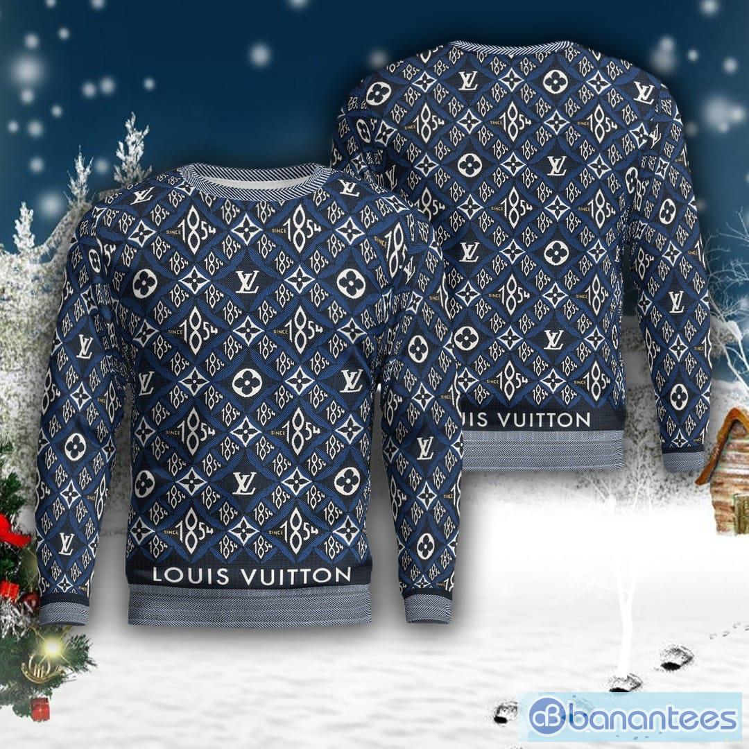 Mickey Mouse Louis Vuitton blue pattern All over print 3D hoodie