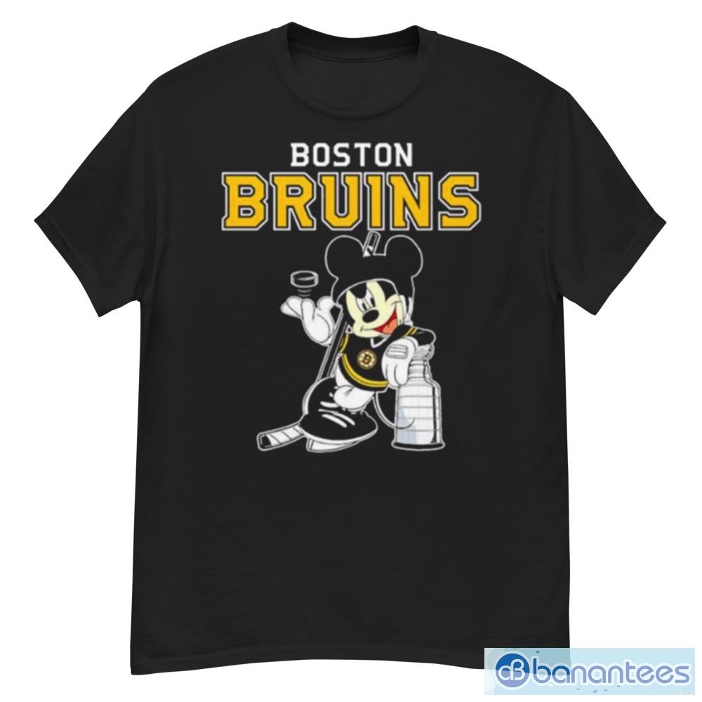 Mickey Boston Bruins With The Stanley Cup Hockey NHL T Shirt - Banantees
