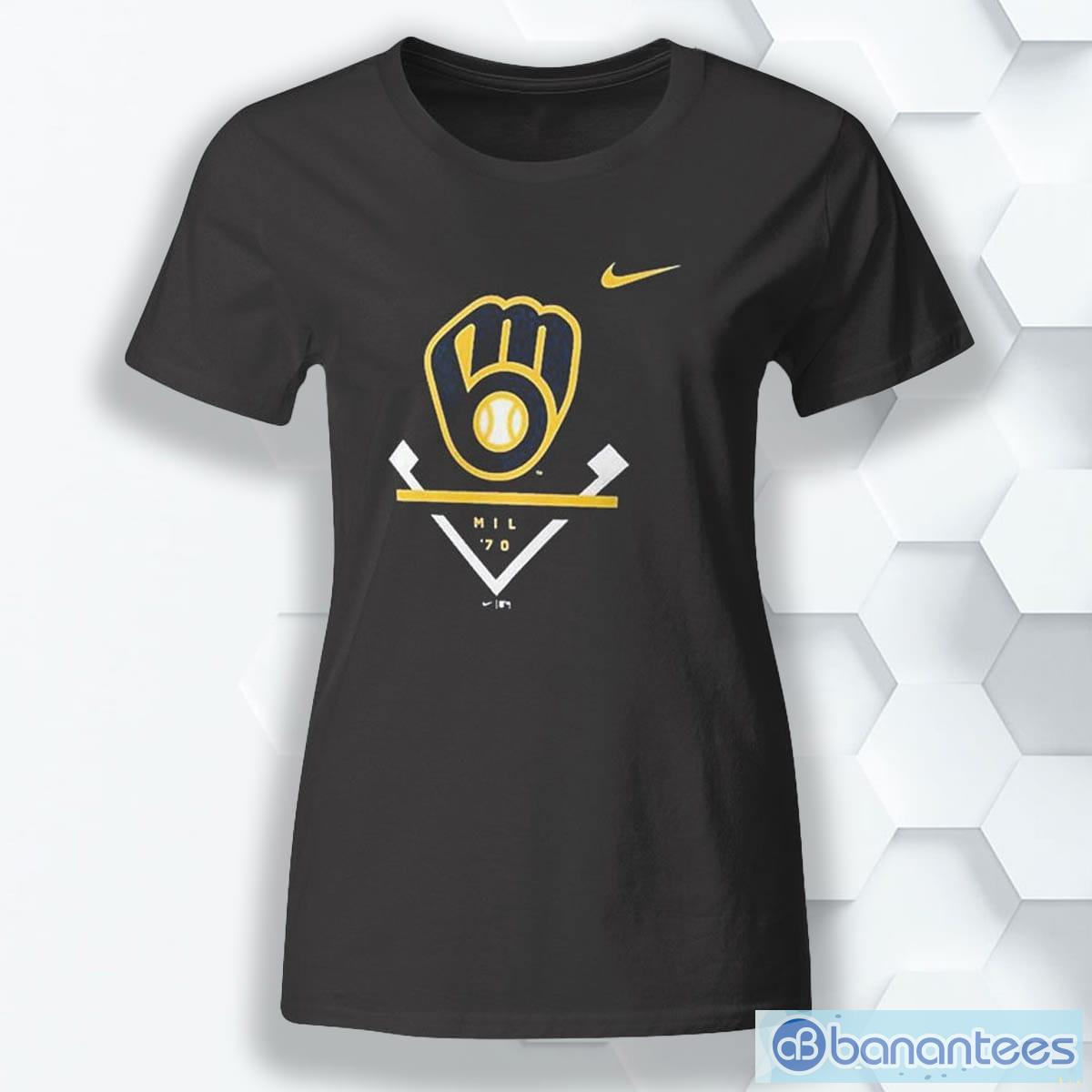 Milwaukee Brewers Nike Icon Mil 70 Ideas T Shirt - Banantees