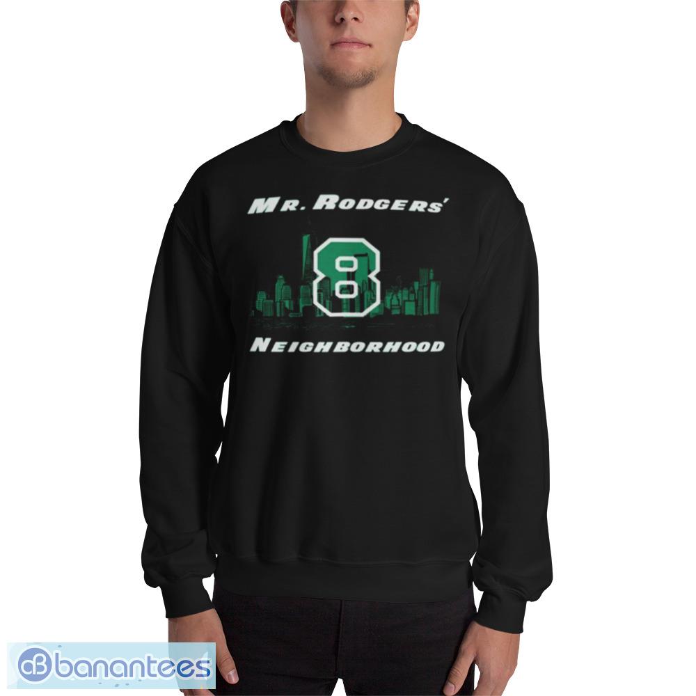 Mr Rogers Neighborhood #8 New York Jets Black T Shirt - Banantees