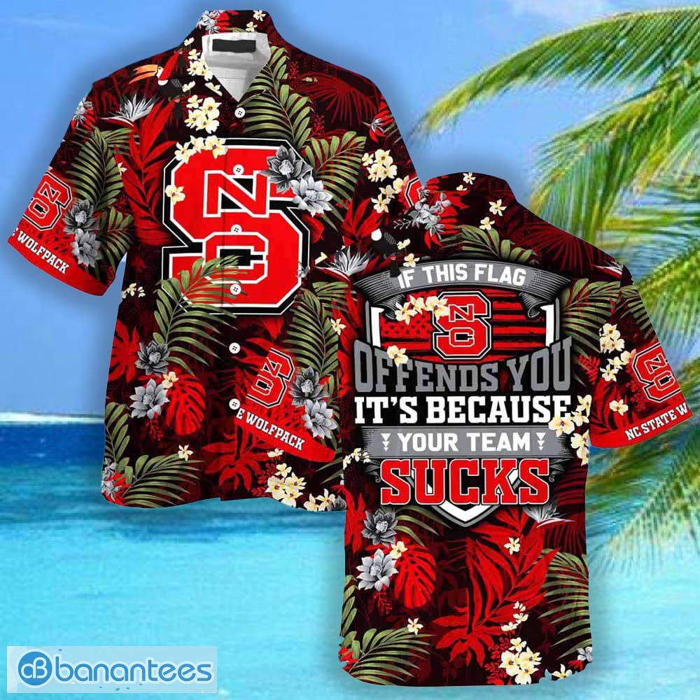 NC State Wolfpack 3D Hawaiian Shirt Grunge Polynesian TattooNCAA Summer  Beach For Fans Gift - Banantees