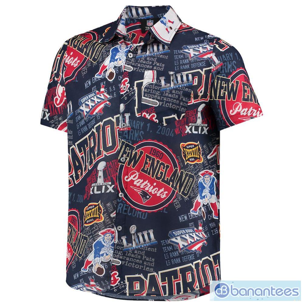 New England Patriots Button Up Polo Shirt - T-shirts Low Price