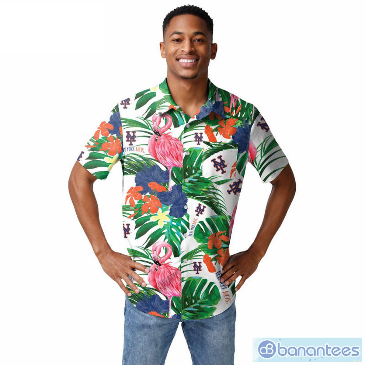 MLB New York Mets Logo Hot Hawaiian Shirt Gift For Men And Women Color  White - Banantees