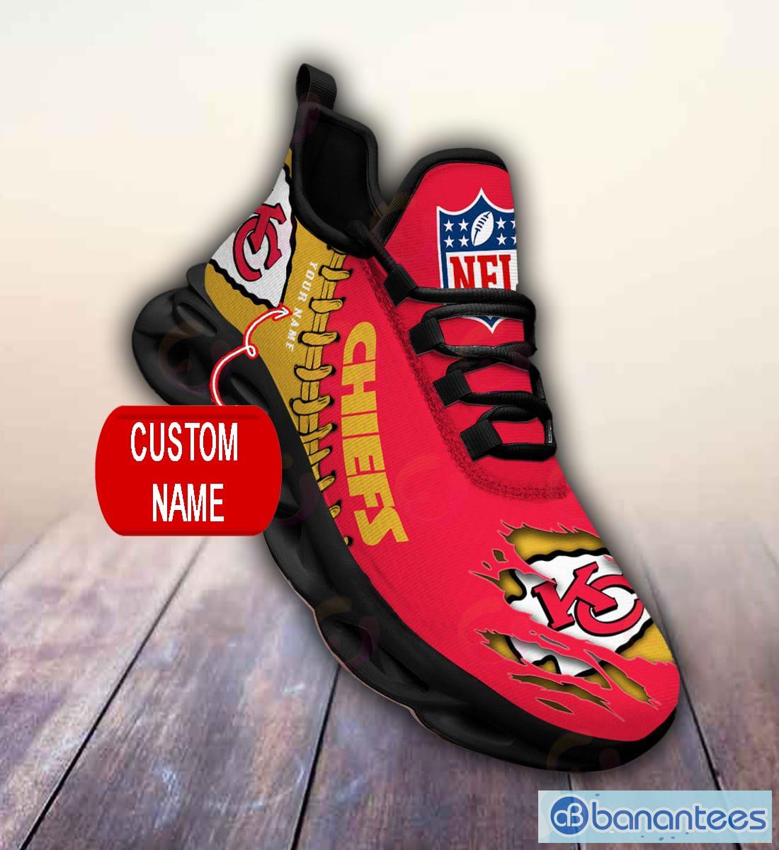 NFL Kansas City Chiefs Custom Name And Number For Sport Fans Ugly Christmas  Sweater - Banantees