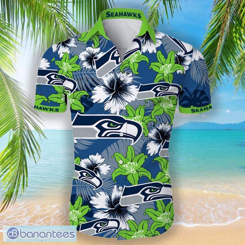 Seattle Seahawks NFL Flower Summer Football Tropical Hawaiian Shirt Summer  Gift For Men And Women