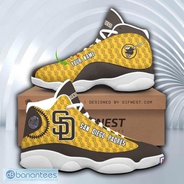 Personalized Shoes Playoffs San Diego Padres Air Jordan 13 Custom