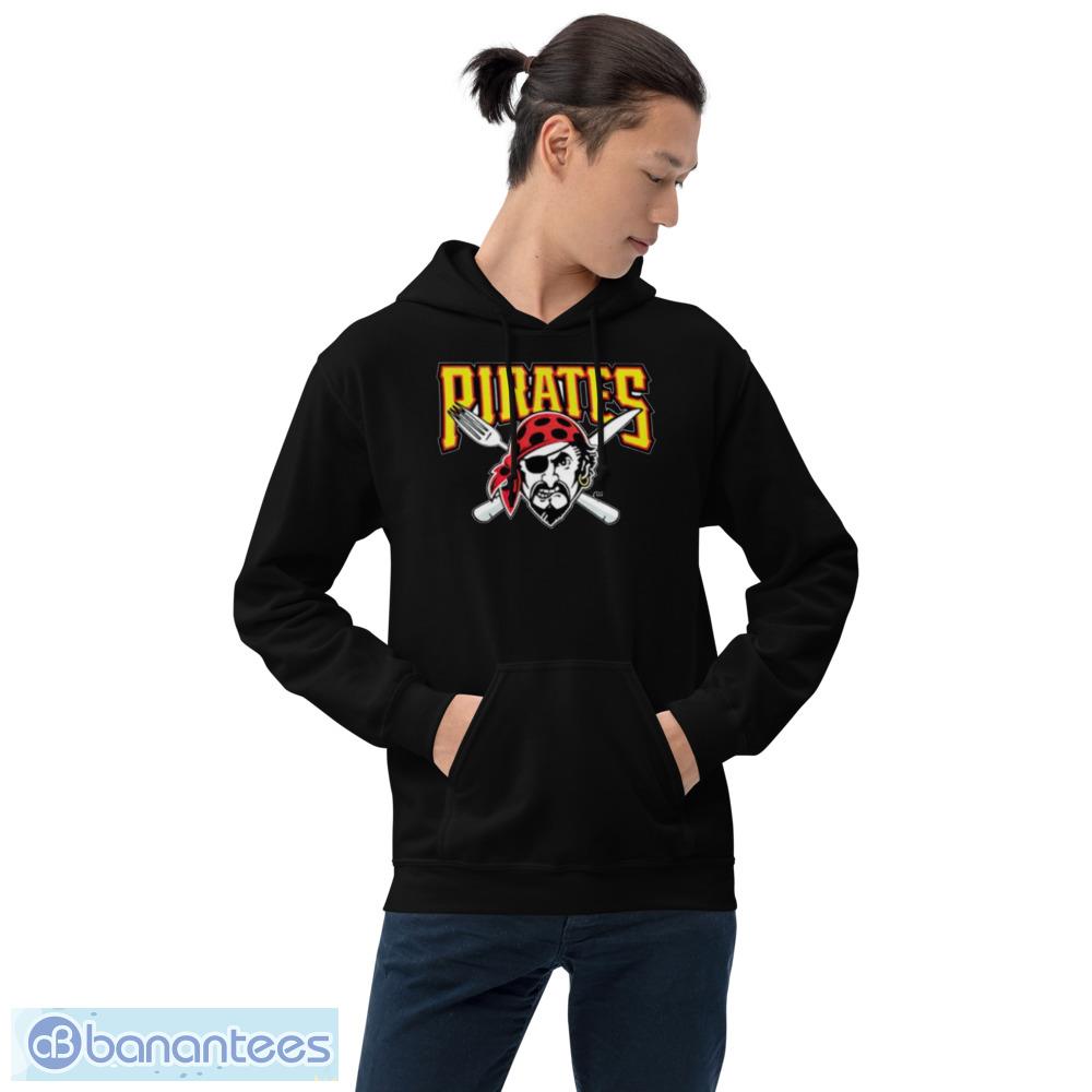 Custom Pittsburgh Pirates Men's Black Backer Long Sleeve T-Shirt 