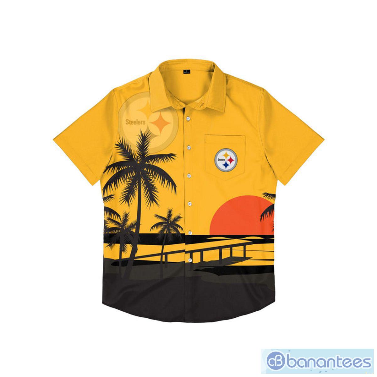 Pittsburgh Steelers Summer Shirts Hawaiian Shirts Short Sleeve Beach Shirt  Tee