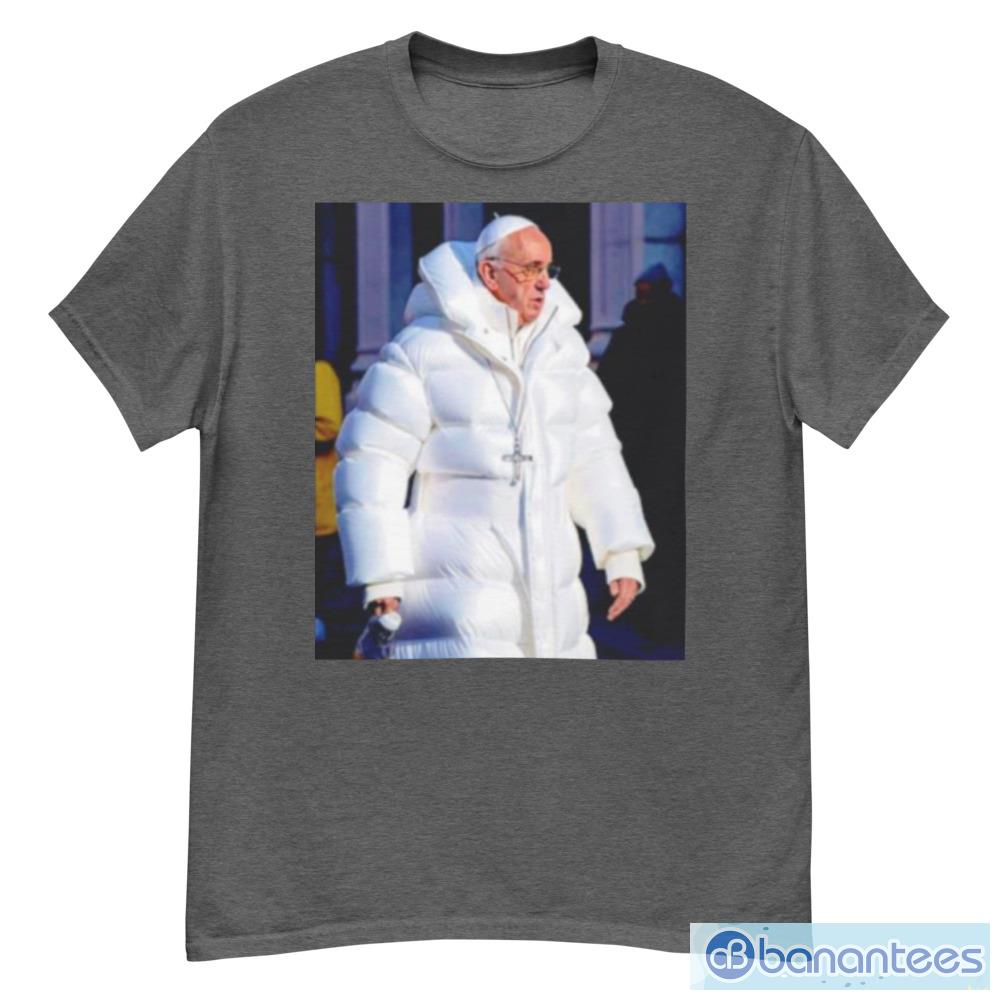 Pope Francis Wearing Jacket All White Shirt - G500 Men’s Classic T-Shirt-1 Pope Francis Wearing Jacket All White Shirt - G500 Men’s Classic T-Shirt-1