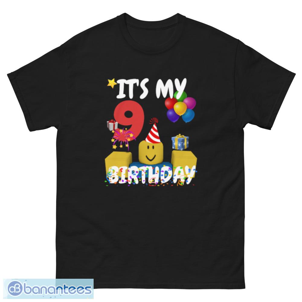 Roblox Noob Birthday Boy It's My 7th Kids T-Shirt