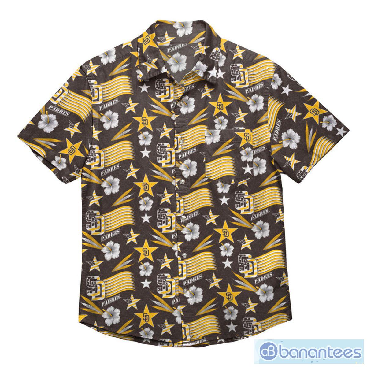 San Diego Padres MLB Mens Flamingo Button Up Shirt