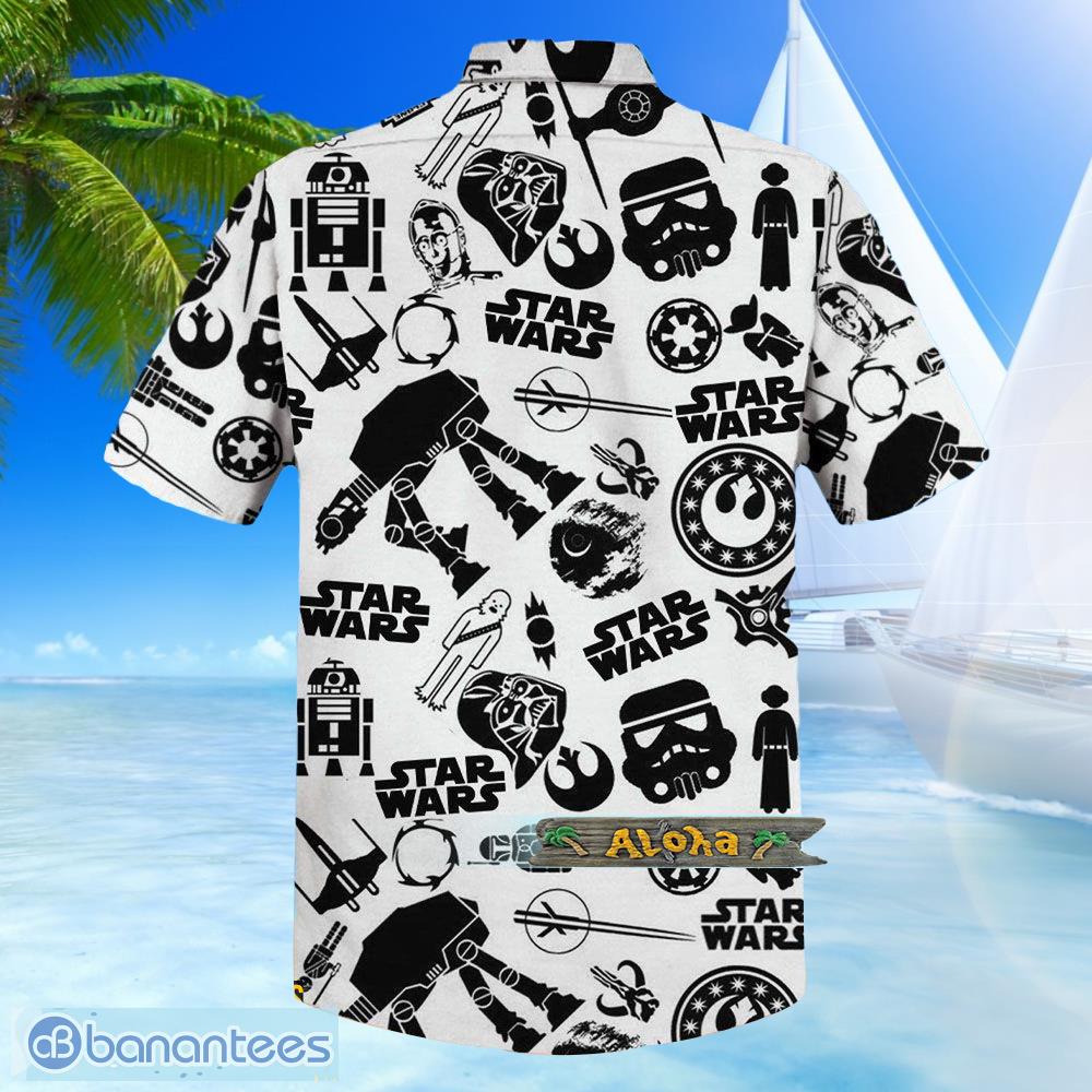 Star Wars Gifts White Summer Beach Shirt Vacation Men Hawaiian