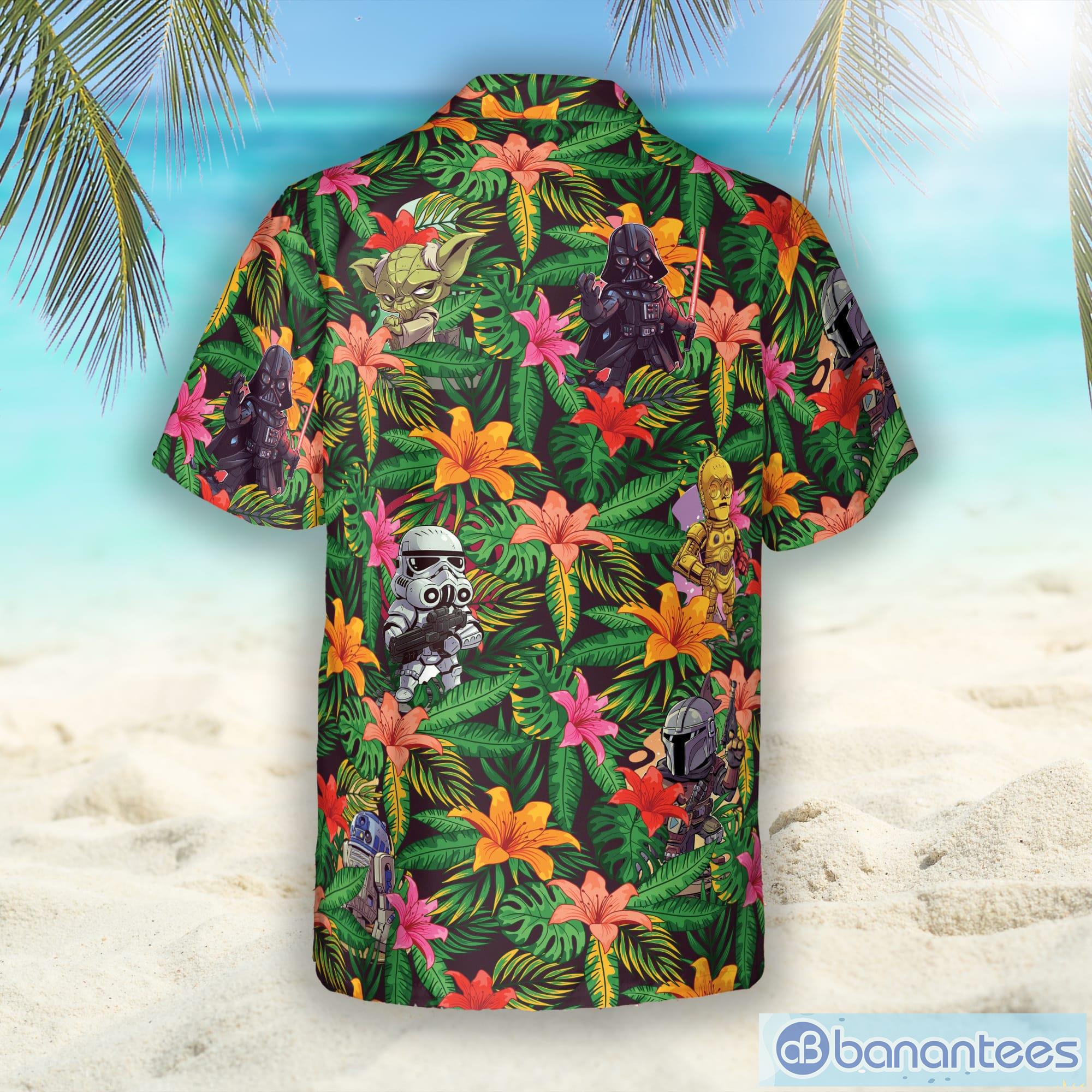 StarWars Disney Tropical Button Hawaiian Shirt