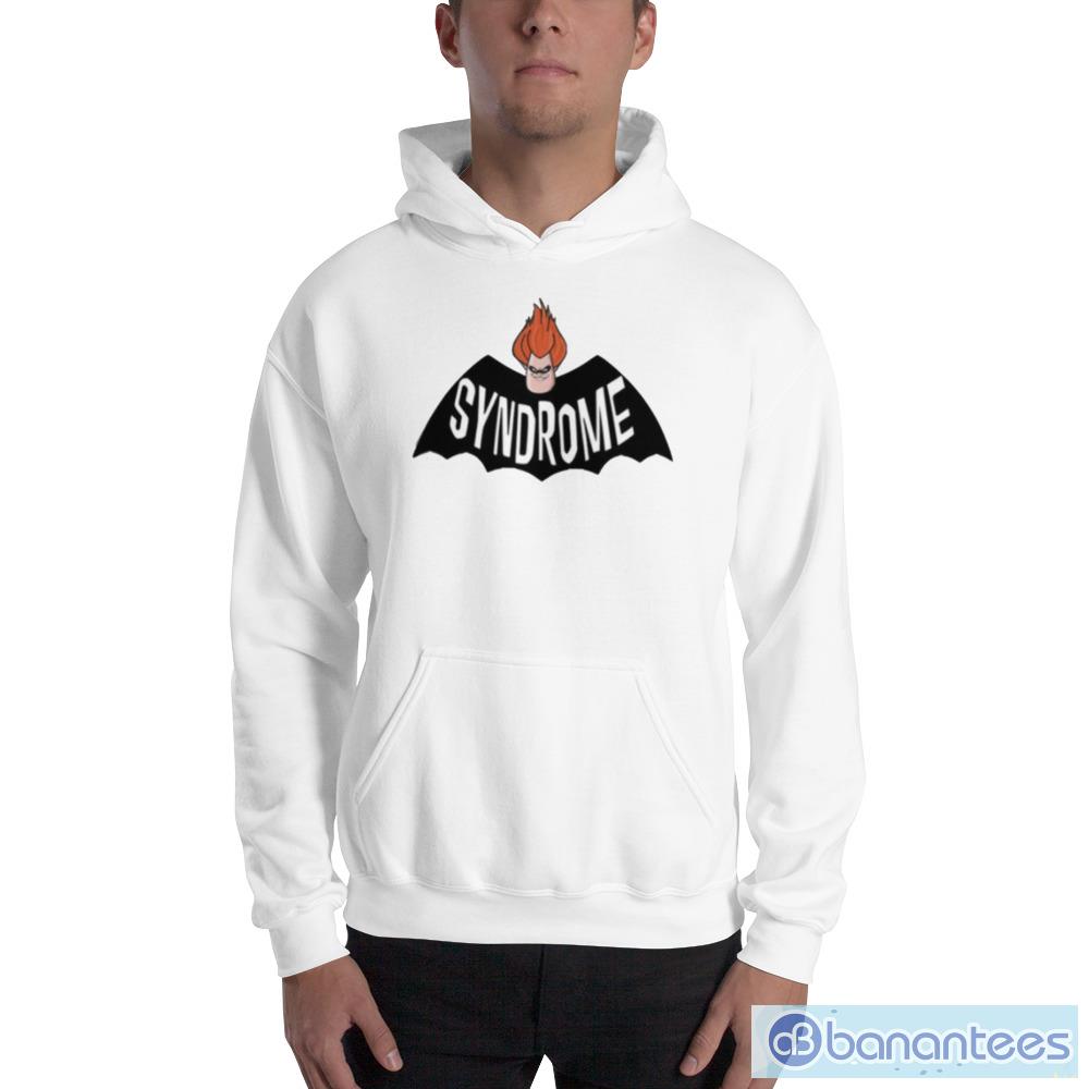 Syndrome Batman Parody Logo The Incredibles Graphics T Shirts - 18500 Unisex Heavy Blend Hooded Sweatshirt Syndrome Batman Parody Logo The Incredibles Graphics T Shirts - 18500 Unisex Heavy Blend Hooded Sweatshirt