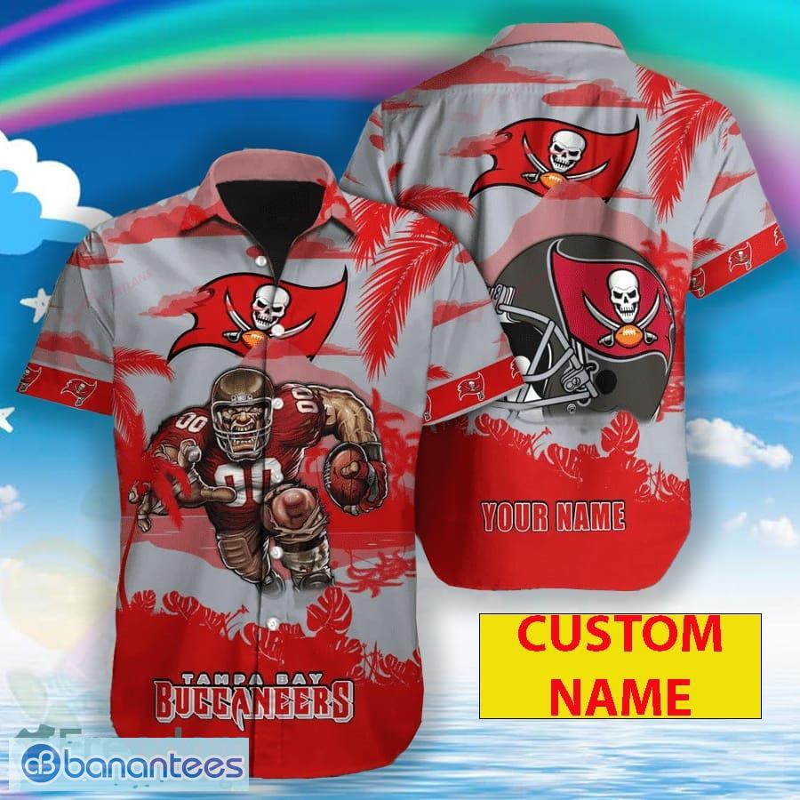 Tampa Bay Buccaneers 3D Hawaiian Shirt Mascot Custom Name Hawaiian