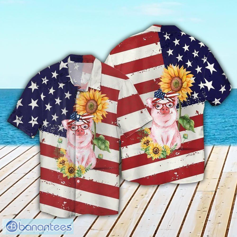 American Flag Welder Hawaiian Shirt