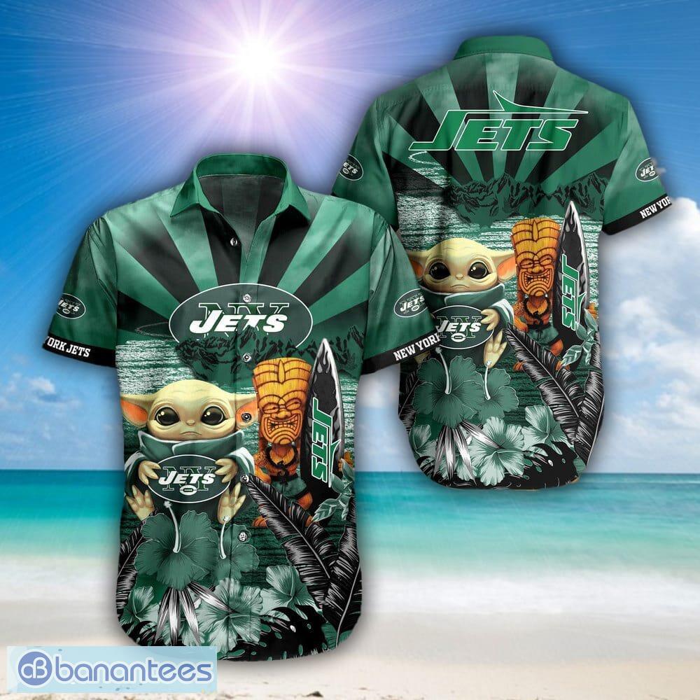 New York Jets Floral Casual Hawaiian Shorts Gift For Fans