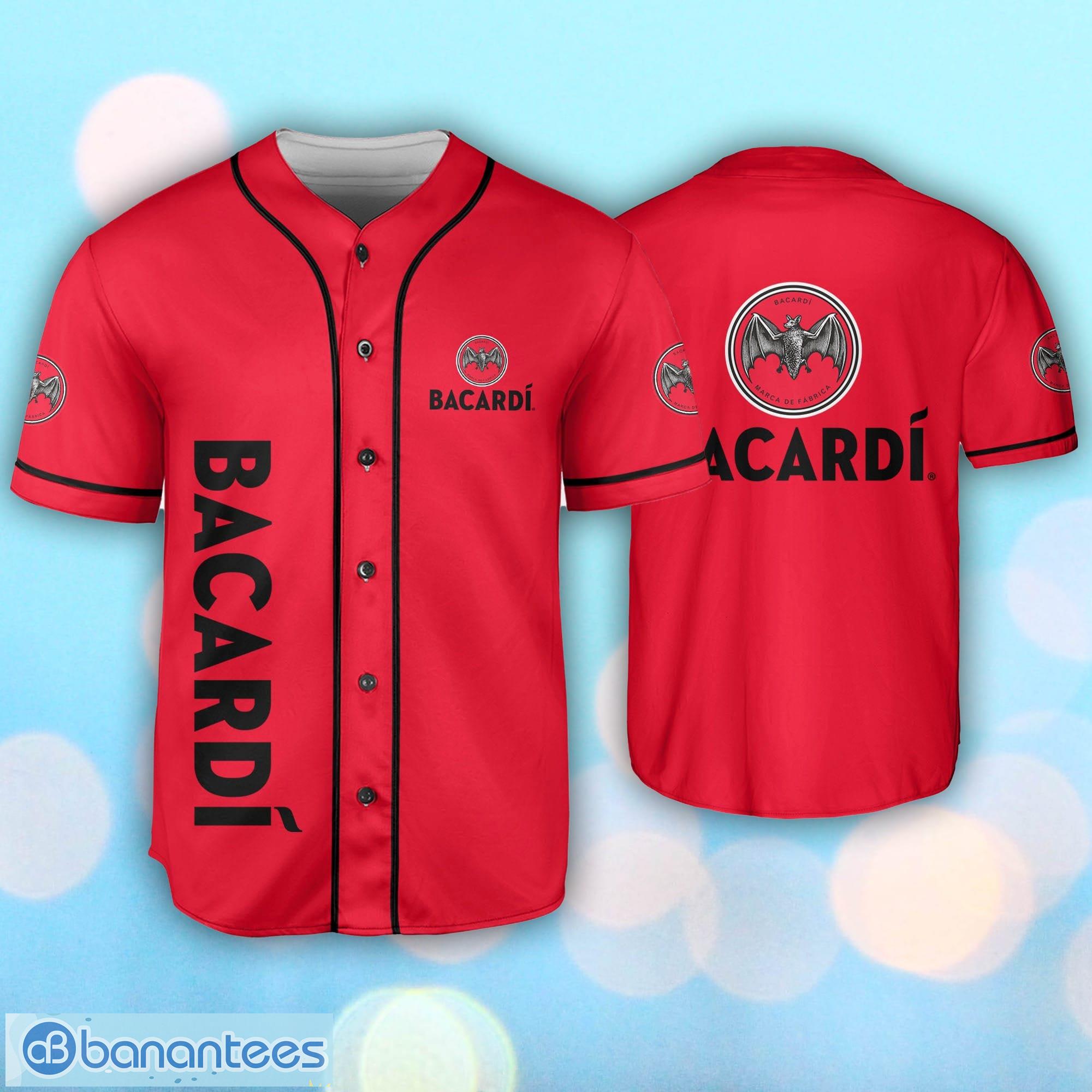 Bacardi Red Baseball Jersey Shirt, Jersey gift For Men, Baseball Shirt -  Banantees
