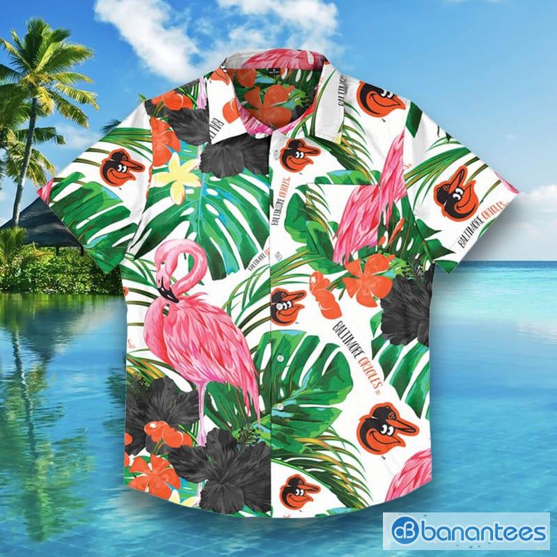 Baltimore Orioles MLB Mens Flamingo Hawaiian Shirt - Banantees